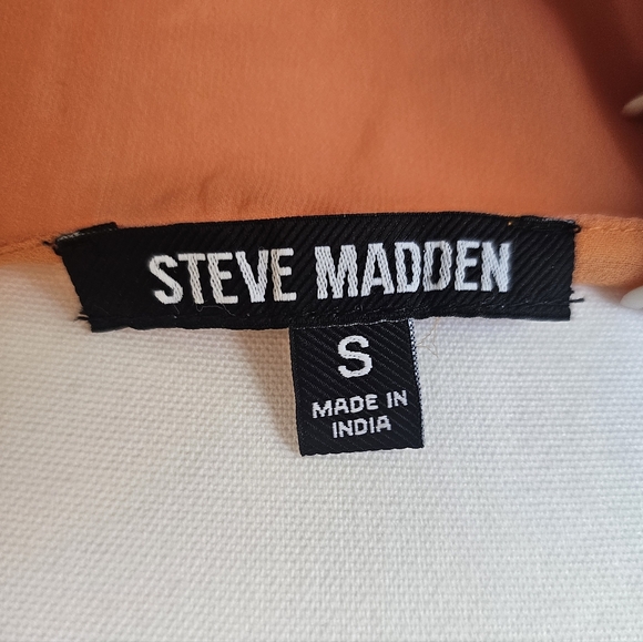 Steve Madden Peach Floral Ruffle Spaghetti Strap Camisole - Picture 6 of 9